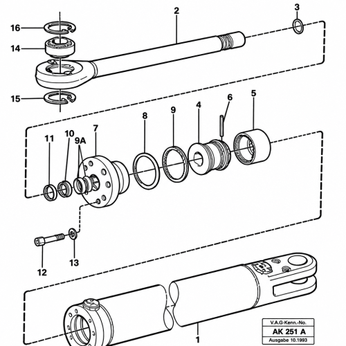 VOE11704689 Hydraulic Cylinder Seal Kit for Volvo 80x150mm