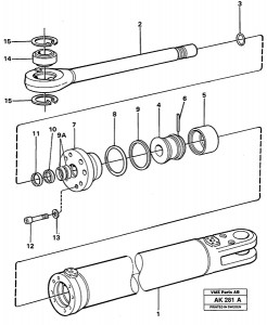 VOE11705814 Hydraulic Cylinder Seal Kit for Bucket Cylinder 95x140mm
